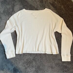 abercrombie thermal waffle knit long sleeve